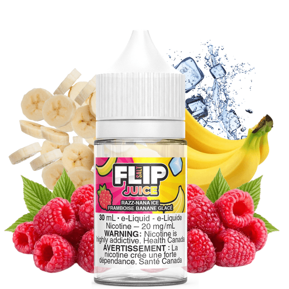 Razz-Nana Ice Salt by Flip Juice Winkler Vape SuperStore and Bong Shop Manitoba Canada