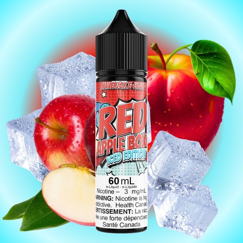 Red Apple Box Iced by Maverick E-Liquid 3MG Winkler Vape SuperStore and Bong Shop Manitoba Canada