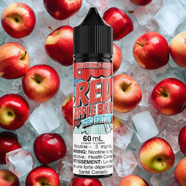 Red Apple Box Iced by Maverick E-Liquid Winkler Vape SuperStore and Bong Shop Manitoba Canada