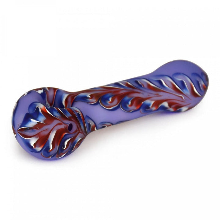 Red Eye Glass 1/2 Paisley Hand Pipe 4.5" 4.5" / Purple/Red Winkler Vape SuperStore and Bong Shop Manitoba Canada