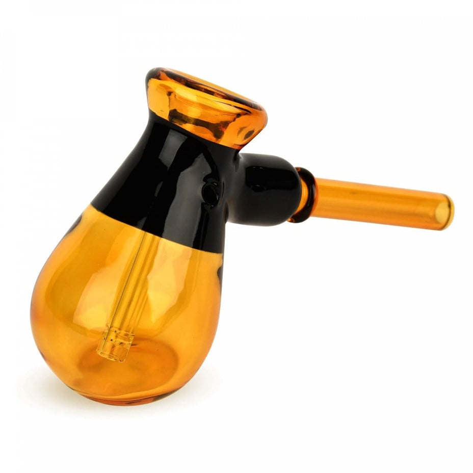 Red Eye Glass 4.5" Color Blocked Hammer Bubbler Amber Winkler Vape SuperStore and Bong Shop Manitoba Canada