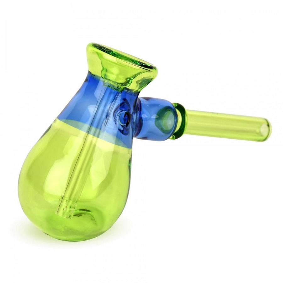 Red Eye Glass 4.5" Color Blocked Hammer Bubbler Lime Green Winkler Vape SuperStore and Bong Shop Manitoba Canada