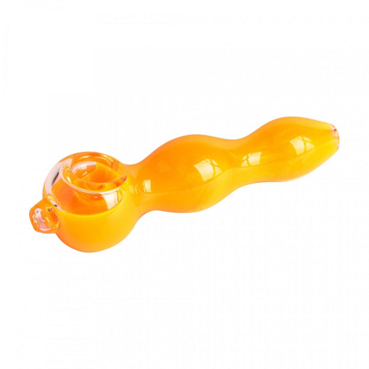 Red Eye Glass 5" Glow Smooth Hand Pipe Orange Glow Winkler Vape SuperStore and Bong Shop Manitoba Canada