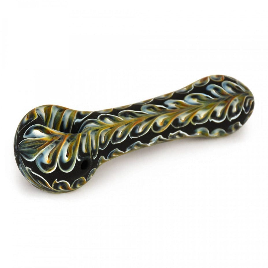 Red Eye Glass Frosted Paisley Hand Pipe 4.5" 4.5" / Black Winkler Vape SuperStore and Bong Shop Manitoba Canada