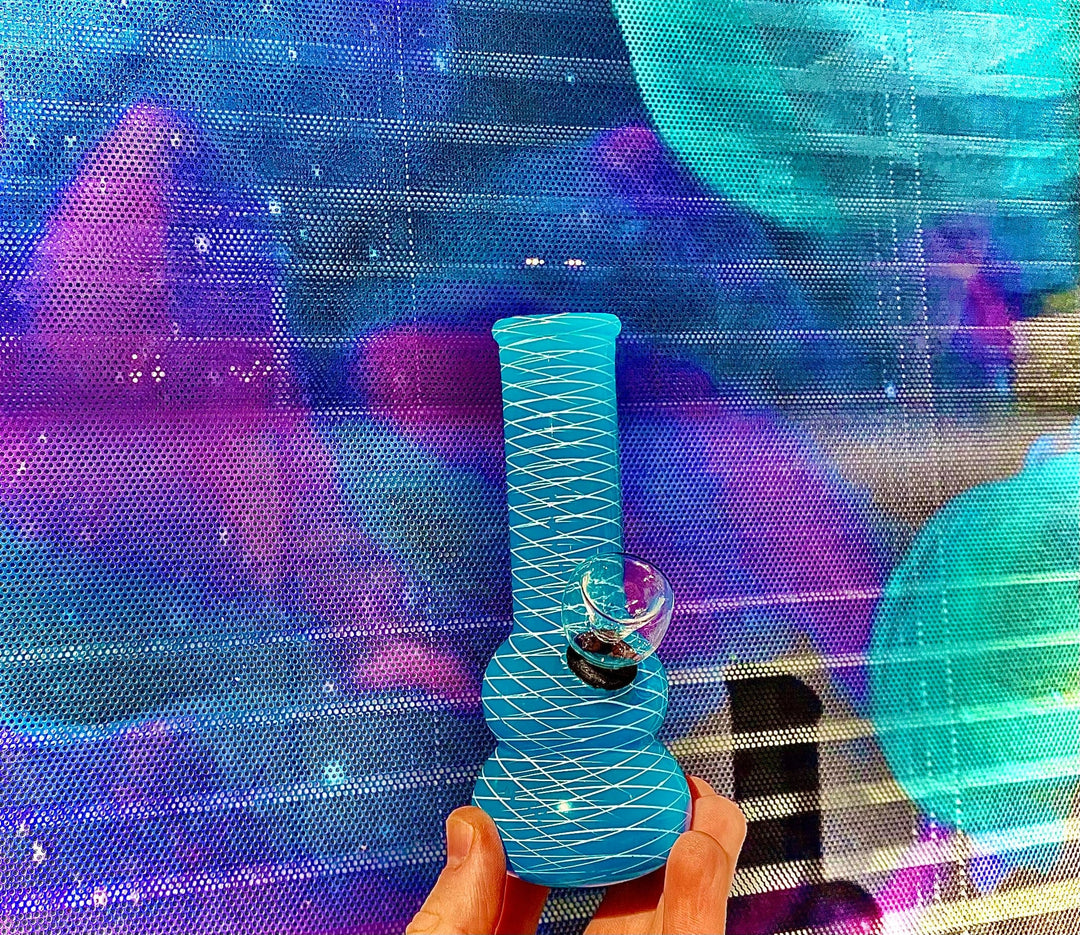 Retro Glass Mini Bong 5" Winkler Vape SuperStore and Bong Shop Manitoba Canada