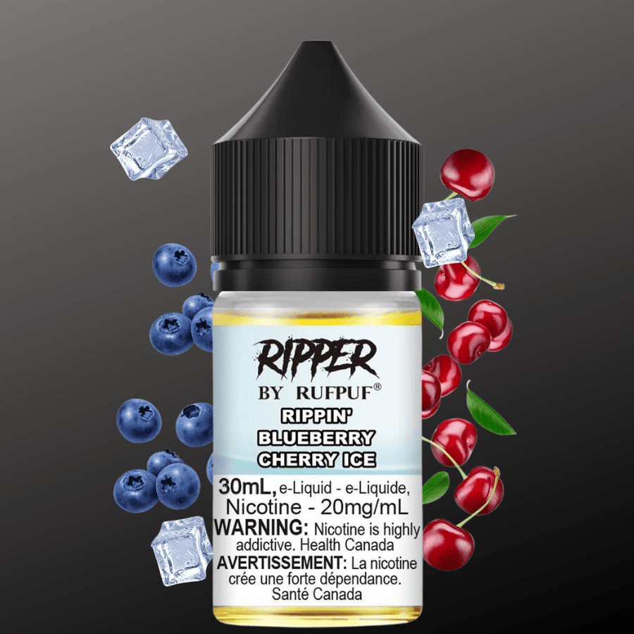 Ripper Rufpuf Salt-Blueberry Cherry Ice 30ml / 10mg Winkler Vape SuperStore and Bong Shop Manitoba Canada