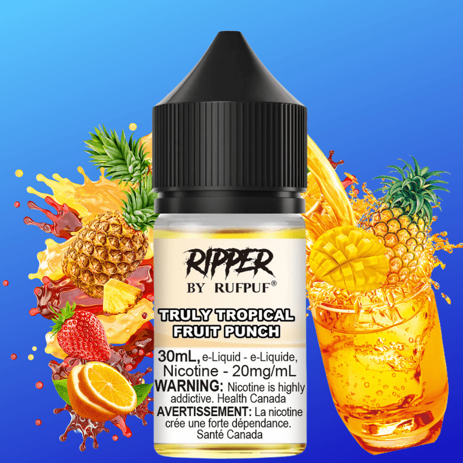 Ripper Rufpuf Salt-Truly Tropical Fruit Punch 30ml / 10mg Winkler Vape SuperStore and Bong Shop Manitoba Canada