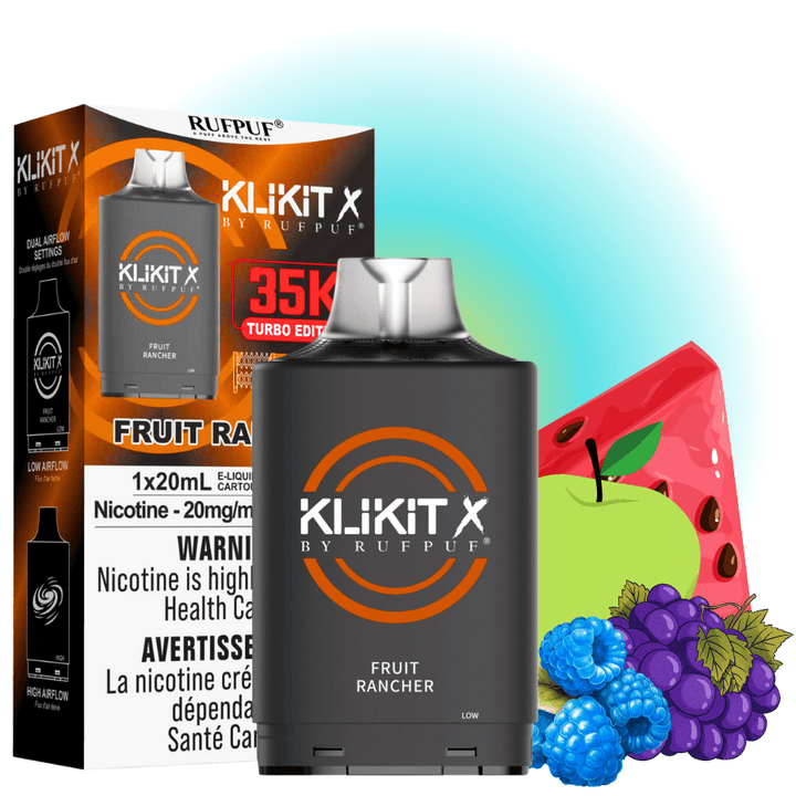 RufPuf Klikit X 35K Turbo Pod-Fruit Rancher Winkler Vape SuperStore and Bong Shop Manitoba Canada