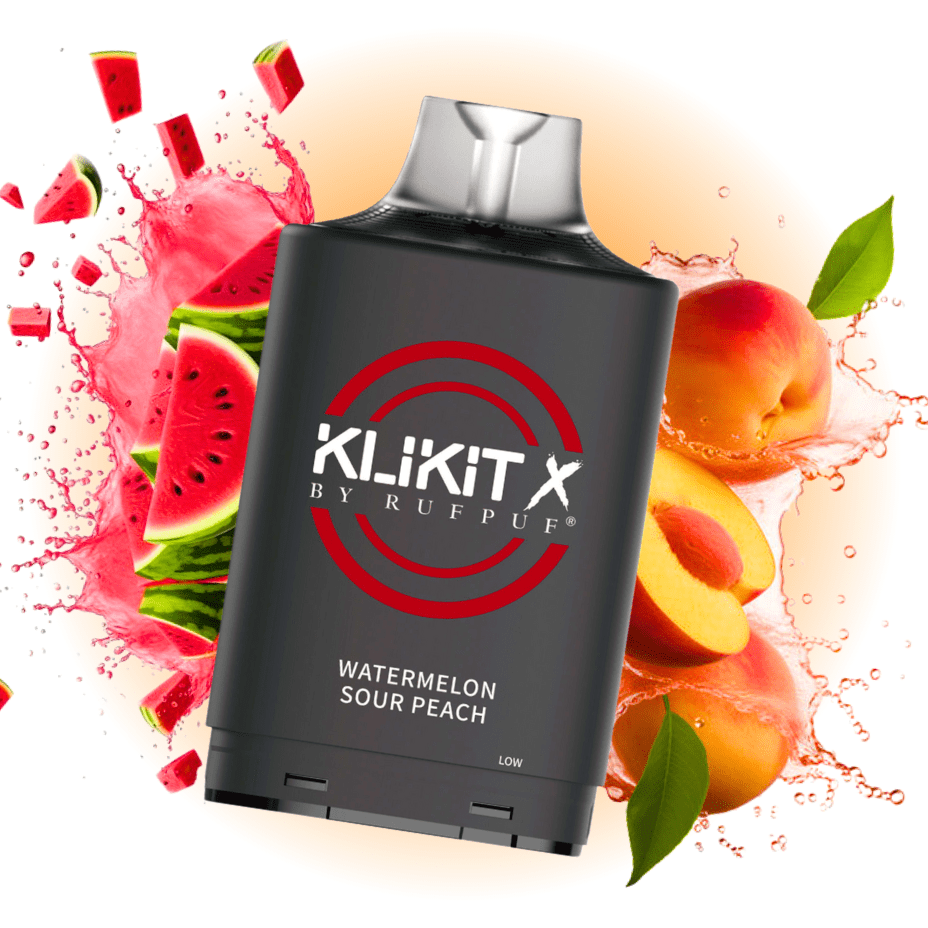 RufPuf Klikit X 35K Turbo Pod-Watermelon Sour Peach Winkler Vape SuperStore and Bong Shop Manitoba Canada