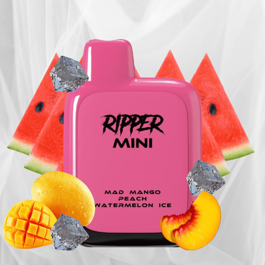 Rufpuf Ripper Mini Disposable Vape-1100 1000 puffs / Mad Mango Peach Watermelon Ice Winkler Vape SuperStore and Bong Shop Manitoba Canada