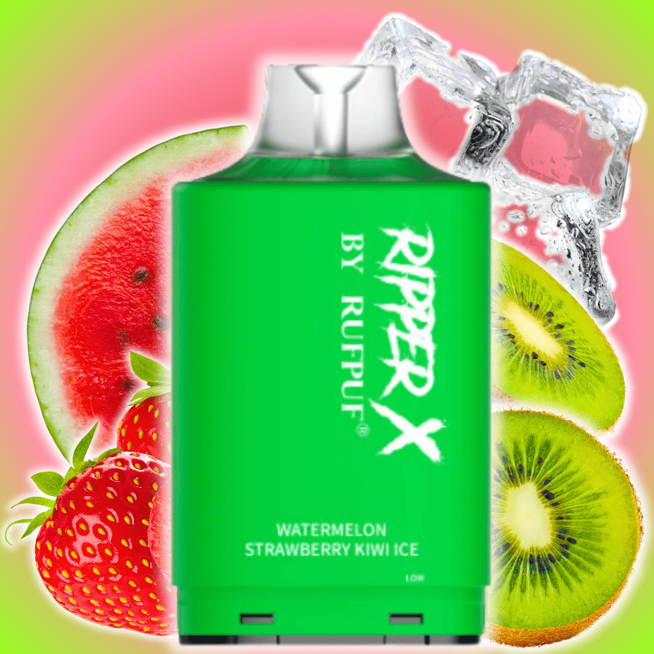 RufPuf Ripper X 20K - Watermelon Strawberry Kiwi Ice 20mg / 20000 Puffs Winkler Vape SuperStore and Bong Shop Manitoba Canada