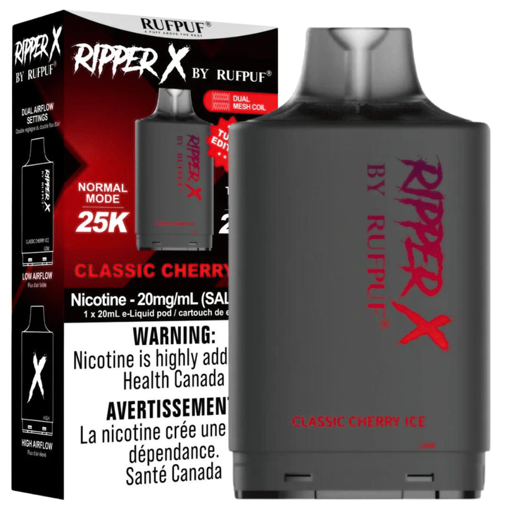 RufPuf Ripper X 35K - Classic Cherry Ice Winkler Vape SuperStore and Bong Shop Manitoba Canada