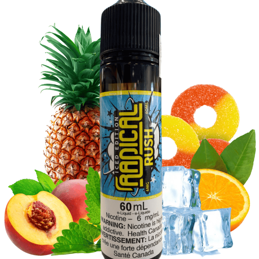 Rush Ice By Radical E-Liquid 3mg Winkler Vape SuperStore and Bong Shop Manitoba Canada