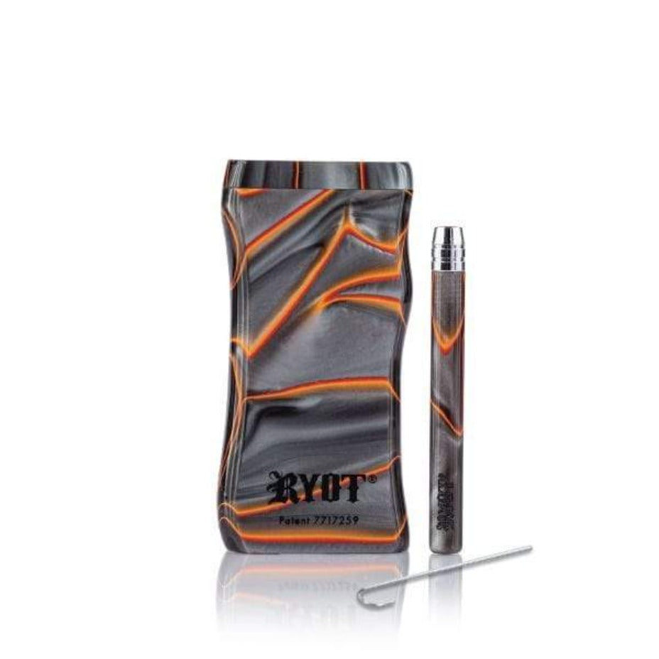 RYOT Acrylic Poker Dugout w/ Matching Bat-Large Grey&Orange Winkler Vape SuperStore and Bong Shop Manitoba Canada