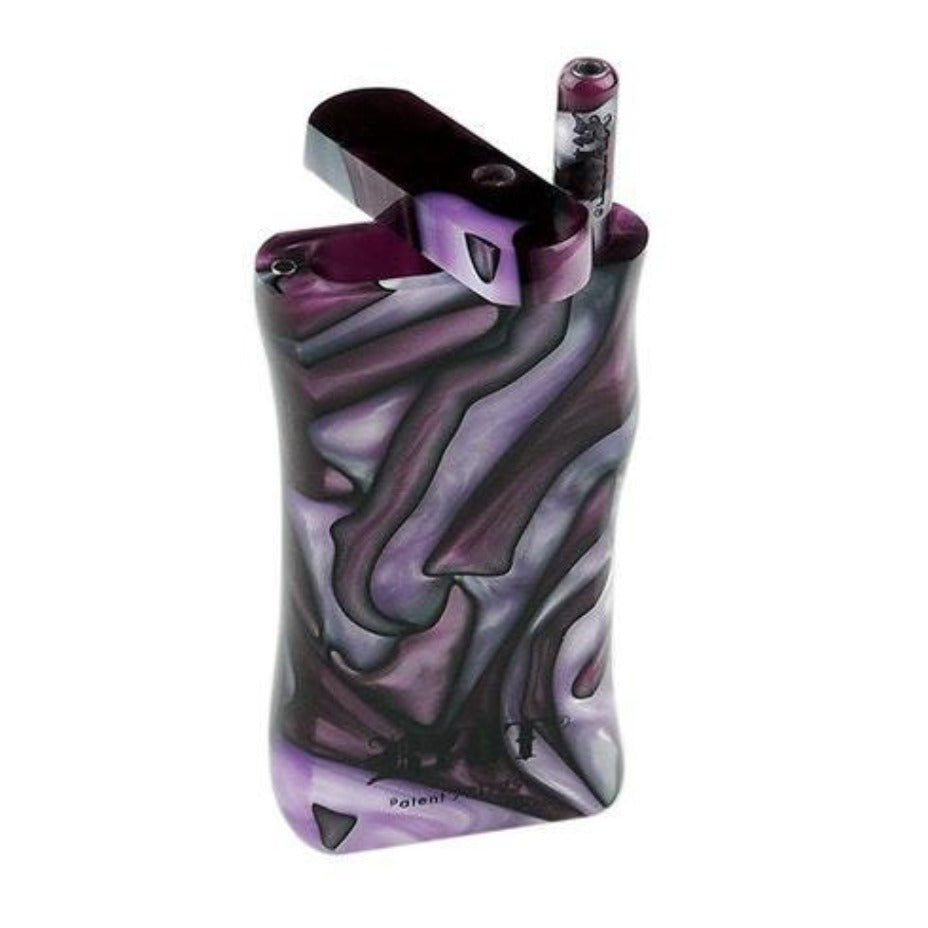 RYOT Acrylic Poker Dugout w/ Matching Bat-Large Purple & White Winkler Vape SuperStore and Bong Shop Manitoba Canada