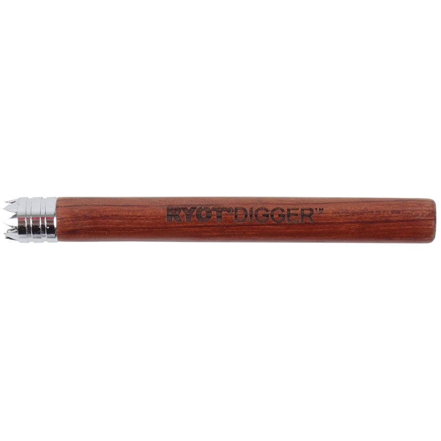 RYOT Wooden One Hitter w/ Digger Tip Walnut Winkler Vape SuperStore and Bong Shop Manitoba Canada