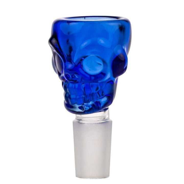 Skull Bowl Slide 18mm 18.8mm / Blue Winkler Vape SuperStore and Bong Shop Manitoba Canada