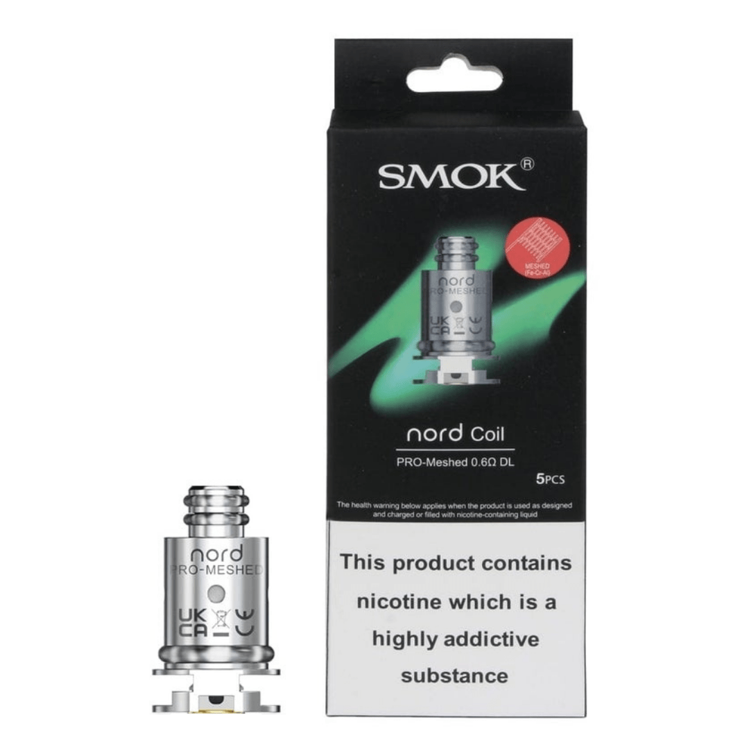 Smok Nord Pro Replacement Coils 5/pkg / Meshed 0.6 ohm DL Winkler Vape SuperStore and Bong Shop Manitoba Canada