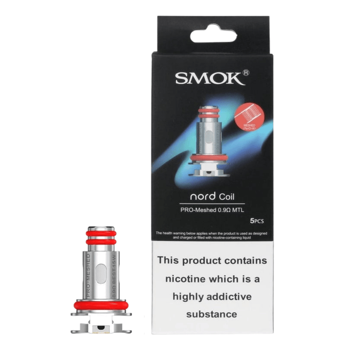 Smok Nord Pro Replacement Coils 5/pkg / Meshed 0.9 ohm MTL Winkler Vape SuperStore and Bong Shop Manitoba Canada