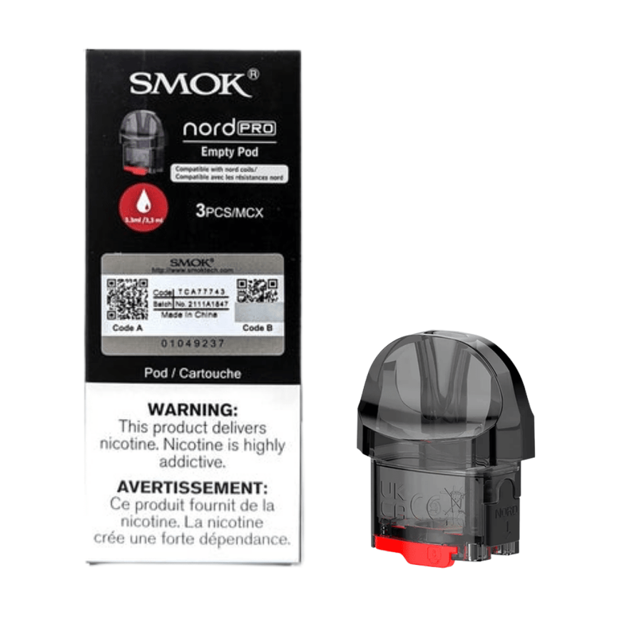 Smok Nord Pro Replacement Pods 3/pkg Winkler Vape SuperStore and Bong Shop Manitoba Canada