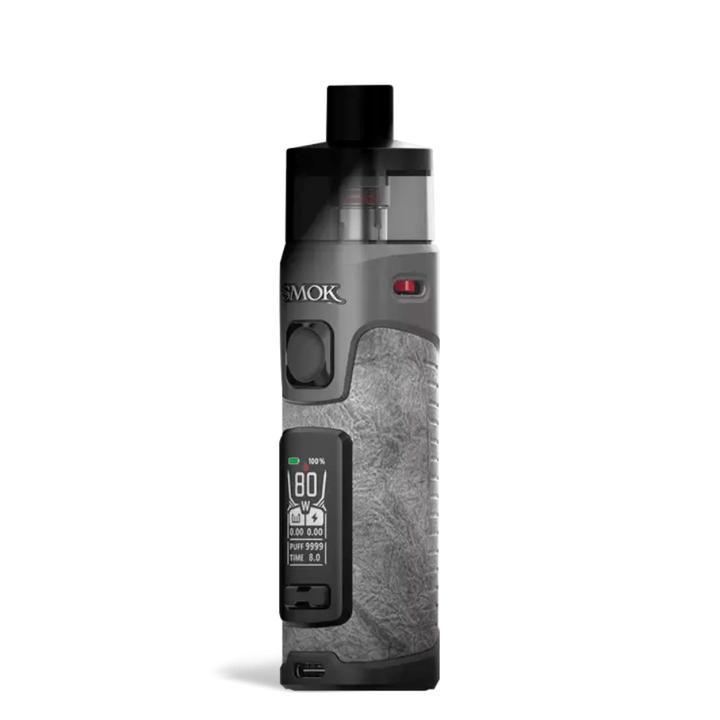 SMOK RPM 5 Pod Kit-80W Grey Leather Winkler Vape SuperStore and Bong Shop Manitoba Canada