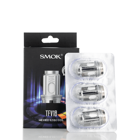 SMOK TFV18 Replacement Coils - 3pck Single Mesh 0.33ohm Winkler Vape SuperStore and Bong Shop Manitoba Canada