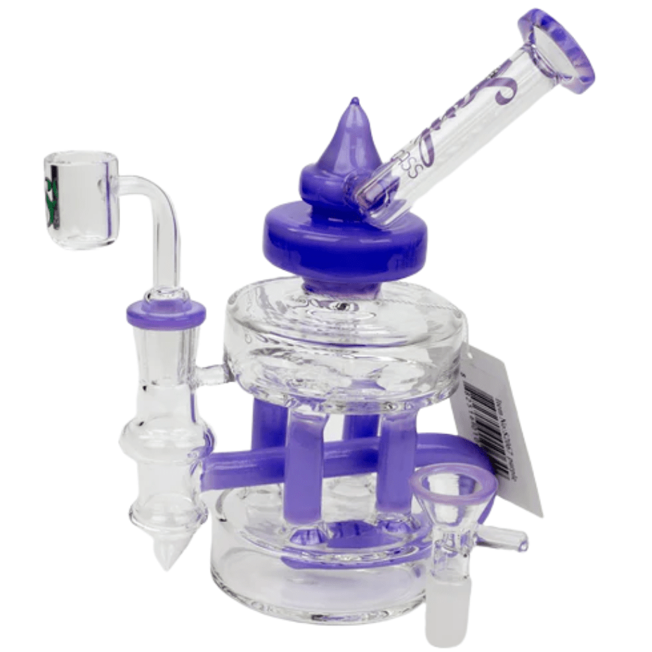 SOUL Glass 2-in-1 Double Deck Recycler-7" 7" / Purple Winkler Vape SuperStore and Bong Shop Manitoba Canada