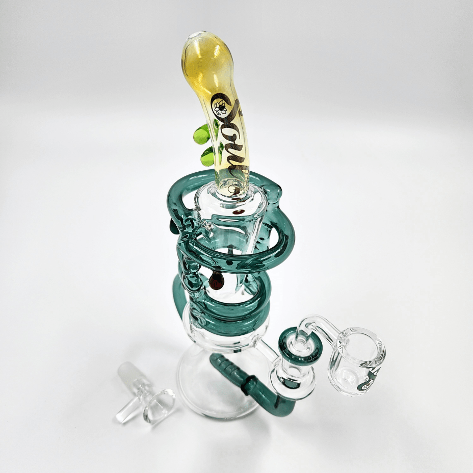 Soul Glass 2-in-1 Inline Recycler 9.5" Amber Winkler Vape SuperStore and Bong Shop Manitoba Canada