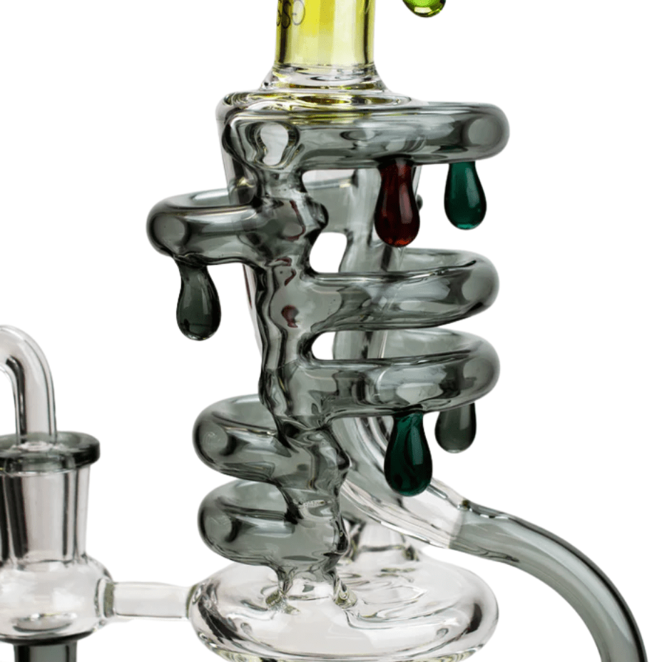 Soul Glass 2-in-1 Inline Recycler 9.5" Amber Winkler Vape SuperStore and Bong Shop Manitoba Canada