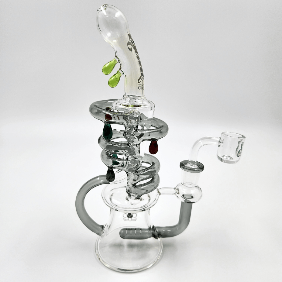 Soul Glass 2-in-1 Inline Recycler 9.5" Amber Winkler Vape SuperStore and Bong Shop Manitoba Canada