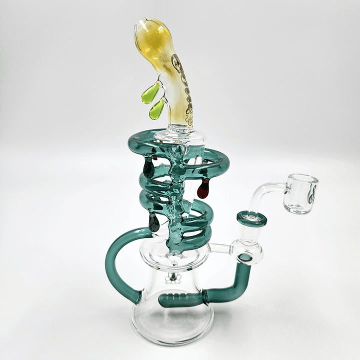 Soul Glass 2-in-1 Inline Recycler 9.5" Amber Winkler Vape SuperStore and Bong Shop Manitoba Canada