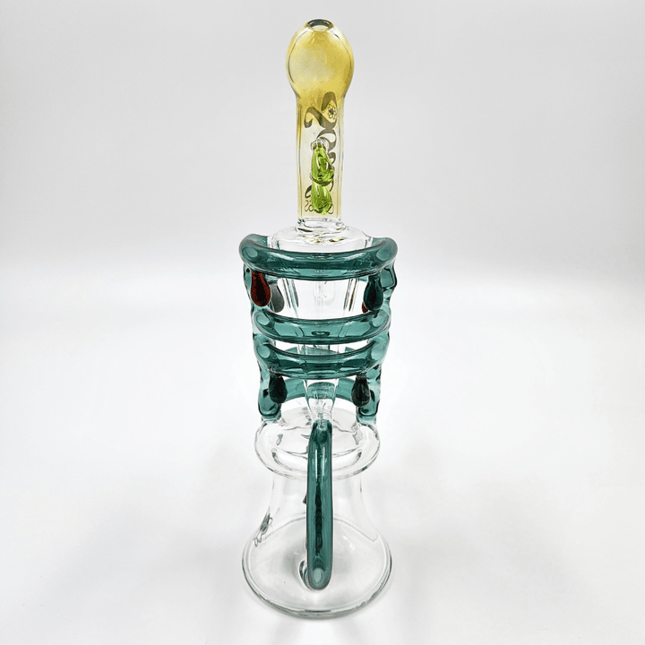 Soul Glass 2-in-1 Inline Recycler 9.5" Amber Winkler Vape SuperStore and Bong Shop Manitoba Canada