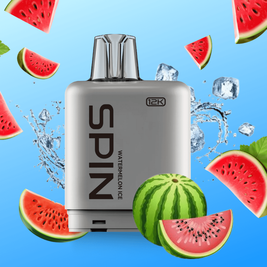 Spin Fizz X Pod 12000 - Watermelon Ice 12000 Puffs / 20mg Winkler Vape SuperStore and Bong Shop Manitoba Canada