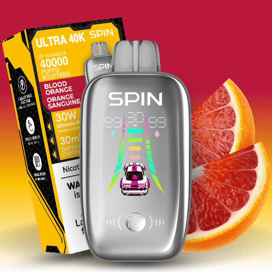 Spin Ultra 40k Disposable Vape - Blood Orange 40000 puffs / 20mg Winkler Vape SuperStore and Bong Shop Manitoba Canada