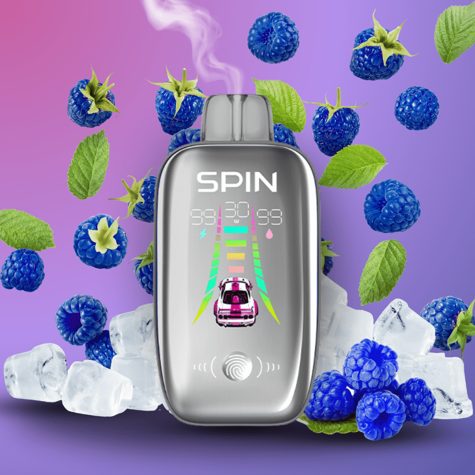 Spin Ultra 40k Disposable Vape - Blue Razz Ice 40000 puffs / 20mg Winkler Vape SuperStore and Bong Shop Manitoba Canada