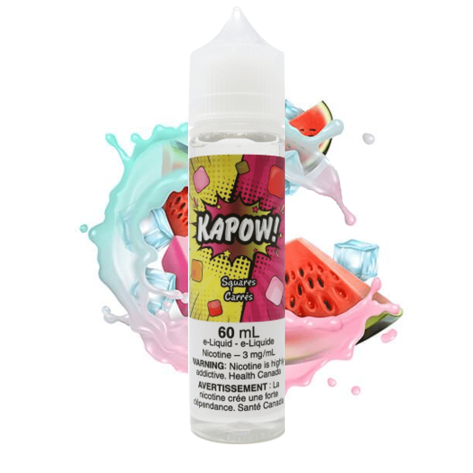 Squares by Kapow E-Liquid-60ml 60ml / 3mg Winkler Vape SuperStore and Bong Shop Manitoba Canada