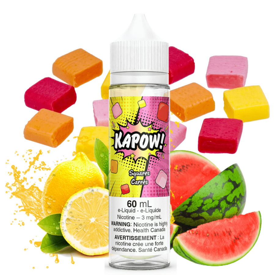 Squares by Kapow E-Liquid-60ml Winkler Vape SuperStore and Bong Shop Manitoba Canada