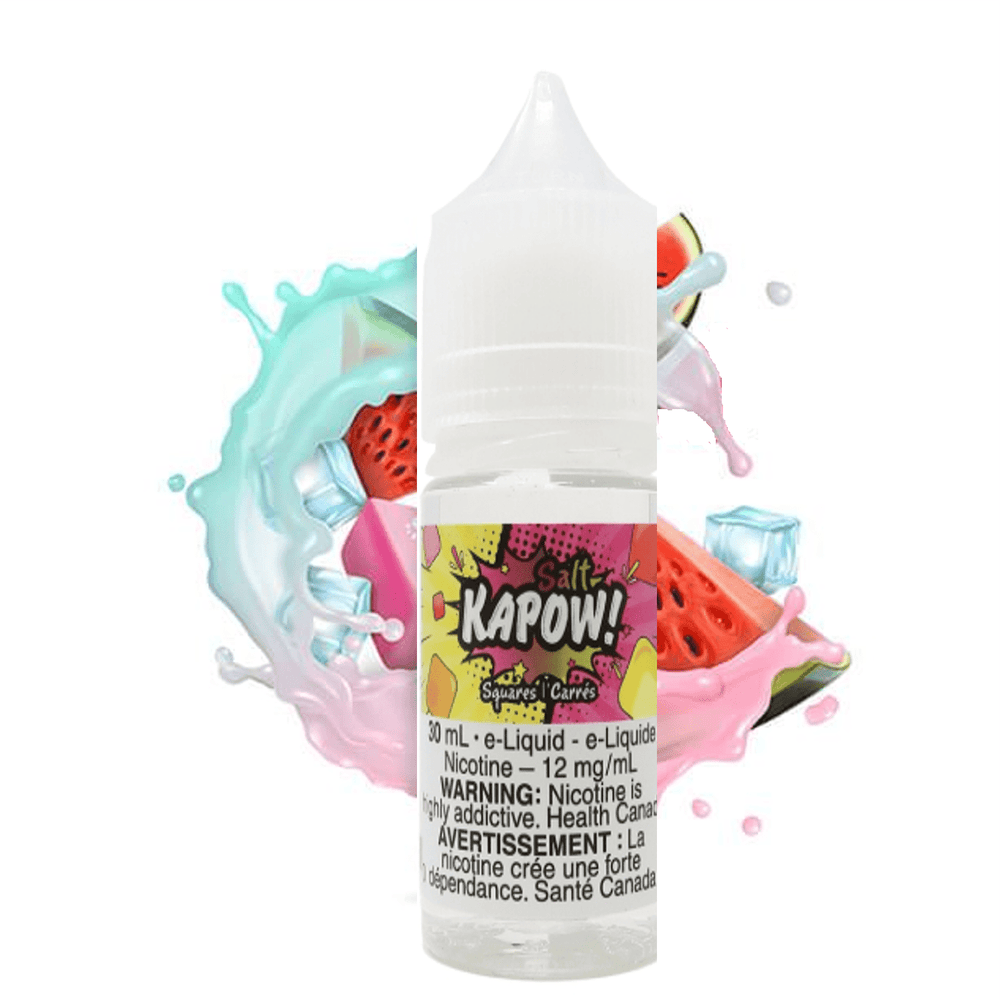 Squares Salt by Kapow E-Liquid 30ml / 12mg Winkler Vape SuperStore and Bong Shop Manitoba Canada