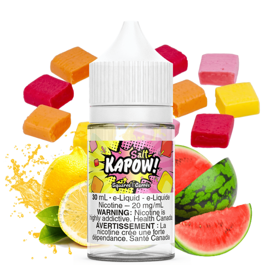 Squares Salt by Kapow E-Liquid Winkler Vape SuperStore and Bong Shop Manitoba Canada