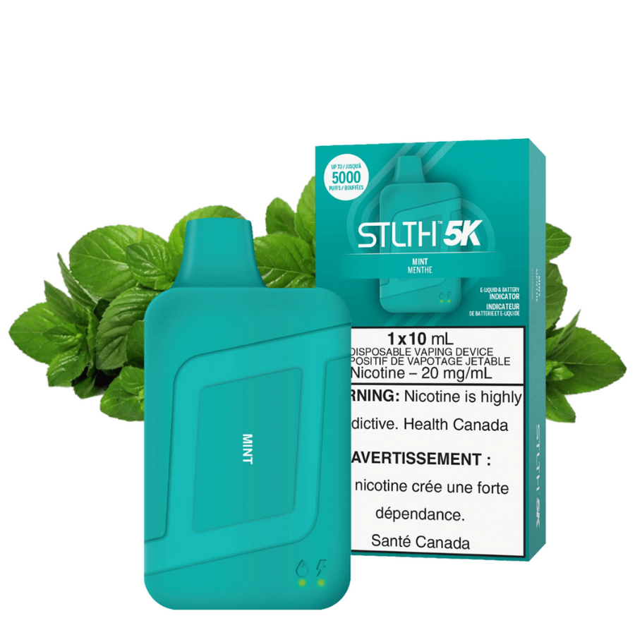 STLTH 5K Disposable Vape-Mint 20mg Winkler Vape SuperStore and Bong Shop Manitoba Canada