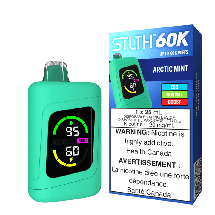 STLTH 60k Disposable Vape-Arctic Mint Mint / Disposable Winkler Vape SuperStore and Bong Shop Manitoba Canada