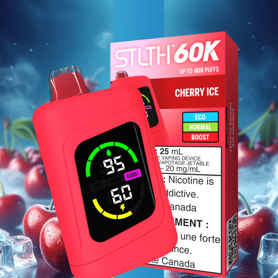 STLTH 60k Disposable Vape-Cherry Ice Cherry / Disposable Winkler Vape SuperStore and Bong Shop Manitoba Canada