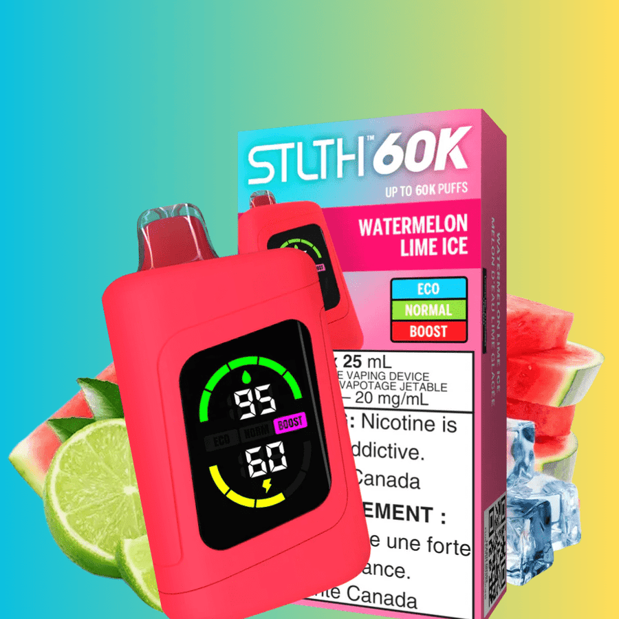 STLTH 60k Disposable Vape-Watermelon Lime Ice Watermelon / Disposable Winkler Vape SuperStore and Bong Shop Manitoba Canada