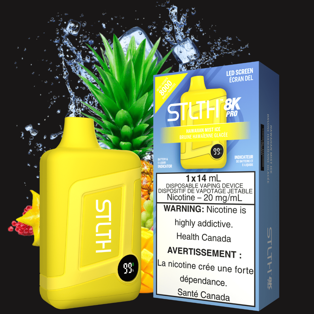 STLTH 8K PRO Disposable Vape-Hawaiian Mist Ice 20mg / 8000 Puffs Winkler Vape SuperStore and Bong Shop Manitoba Canada