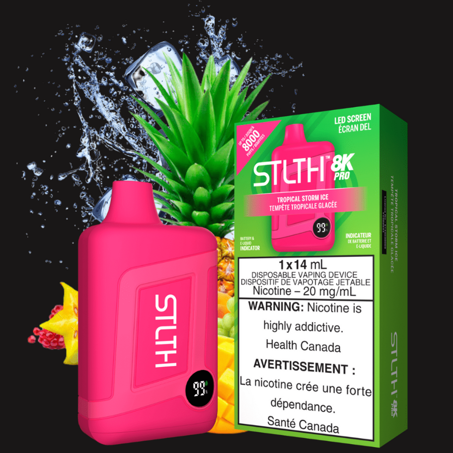 STLTH 8K PRO Disposable Vape-Tropical Storm Ice 20mg Winkler Vape SuperStore and Bong Shop Manitoba Canada