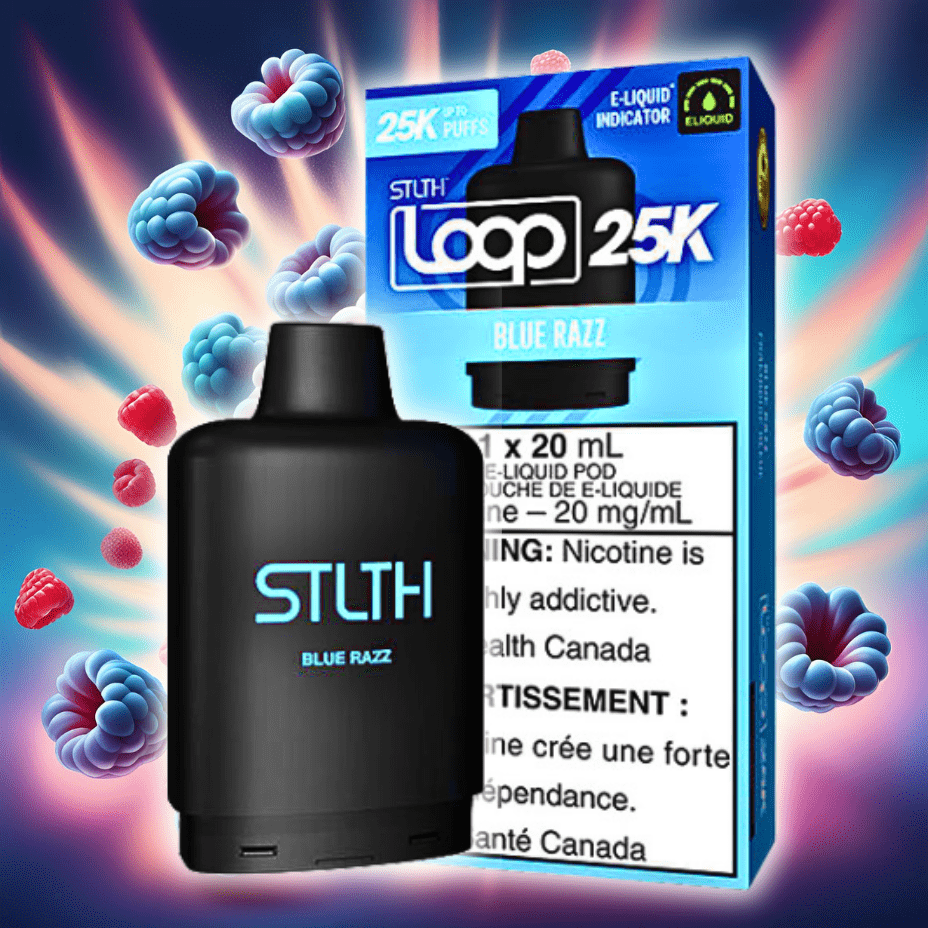 STLTH Loop 25k Pod-Blue Razz 25000 Winkler Vape SuperStore and Bong Shop Manitoba Canada