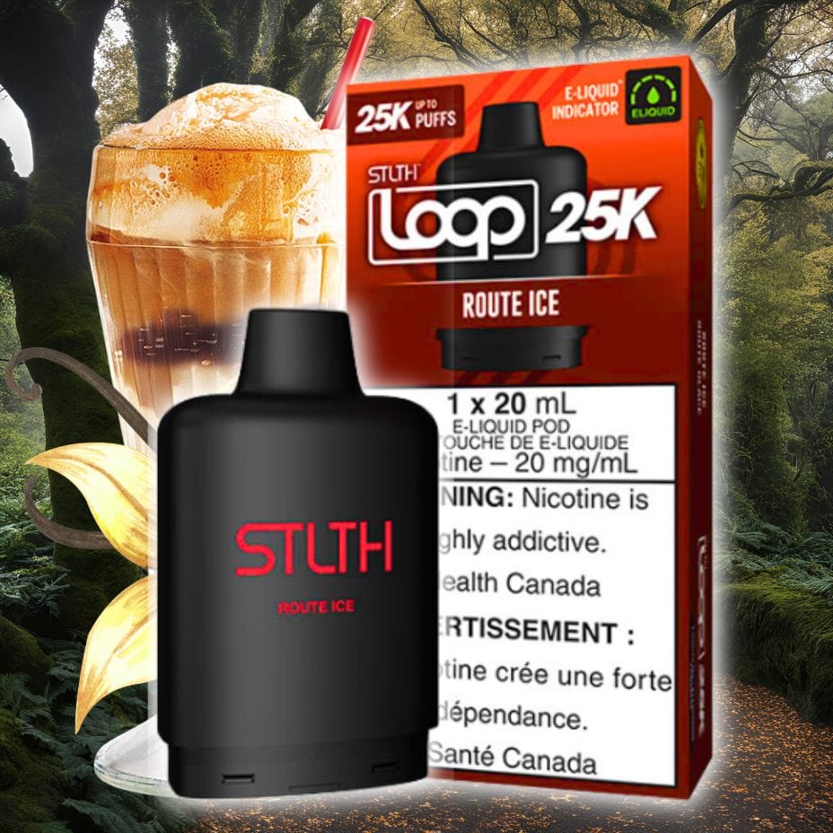 STLTH Loop 25k Pod-Route Ice 25000 Winkler Vape SuperStore and Bong Shop Manitoba Canada