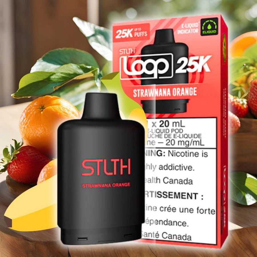 STLTH Loop 25k Pod-Strawnana Orange 25000 Winkler Vape SuperStore and Bong Shop Manitoba Canada