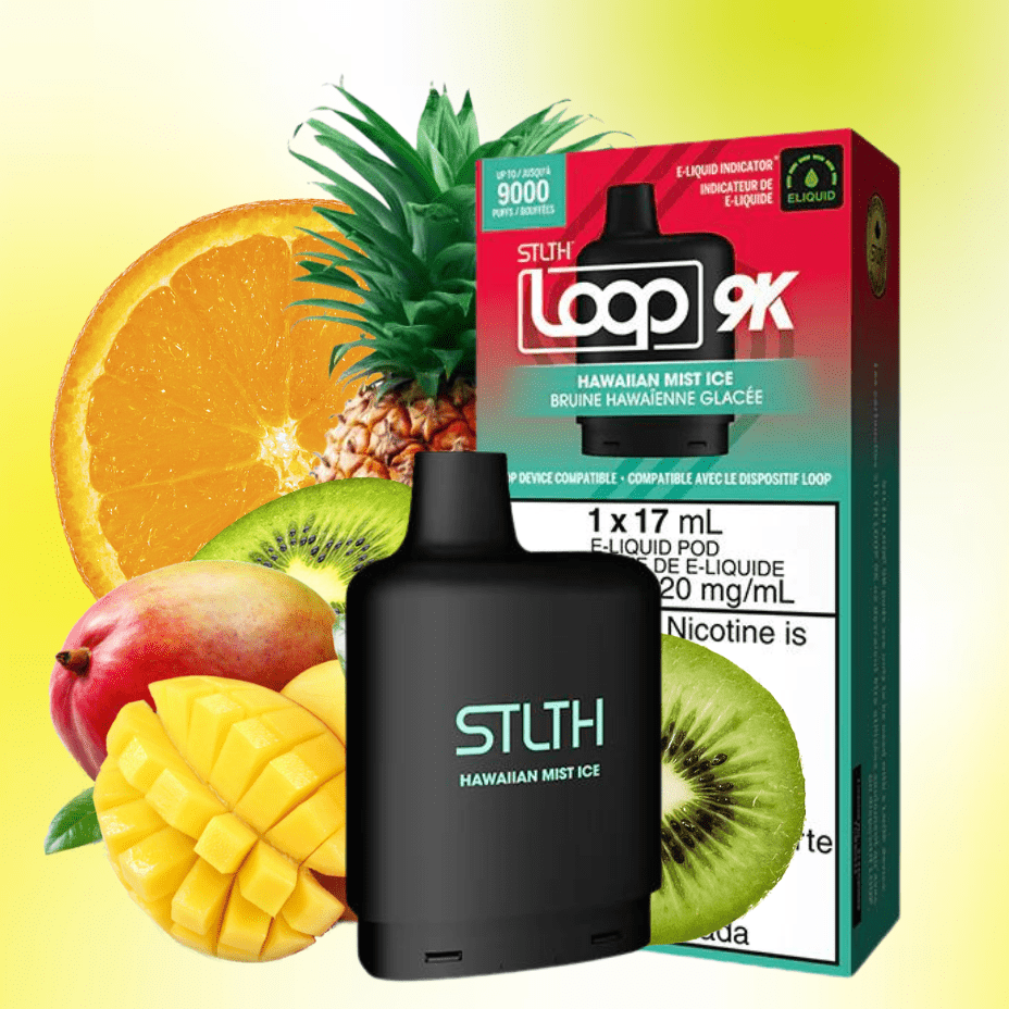 STLTH Loop 9k Pod-Hawaiian Mist Ice 17ml / 9000 Puffs Winkler Vape SuperStore and Bong Shop Manitoba Canada