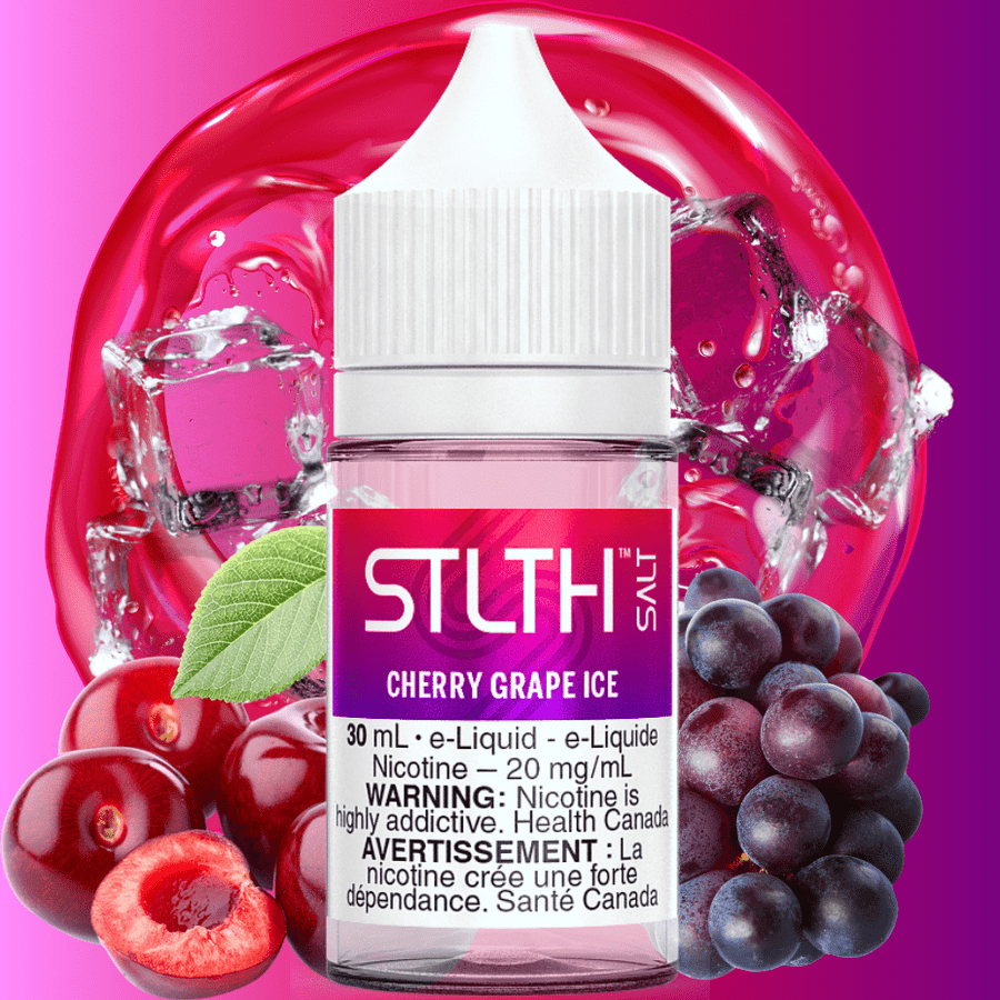 STLTH Salt - Cherry Grape Ice 30mL / 20mg Winkler Vape SuperStore and Bong Shop Manitoba Canada